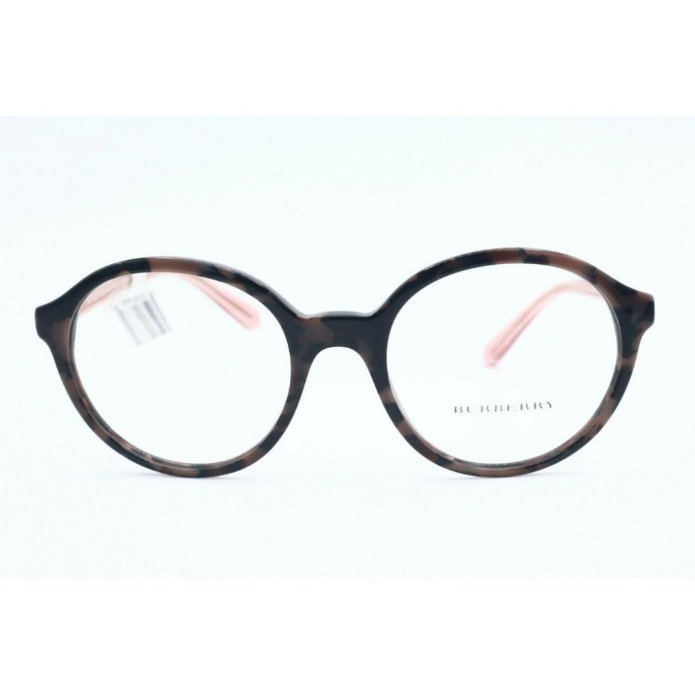 New Burberry B 2254 3624 Round Tortoise Eyeglasses Optical Frames 51mm - Picture 2 of 5